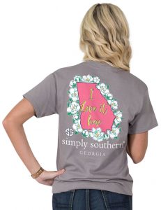 Simply Southern Preppy Tees Georgia I Love It Here T-Shirts