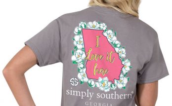 Simply Southern Preppy Tees Georgia I Love It Here T-Shirts
