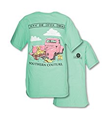 Southern Couture SC Comfort Enjoy the Little Things Vintage Truck Womens Classic Fit T-Shirt  Island Reef