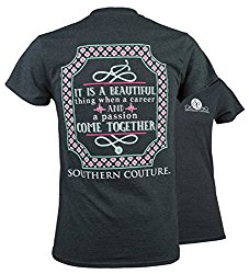 Southern Couture SC Classic Career & Passion Womens Classic Fit T-Shirt  Dark Heather