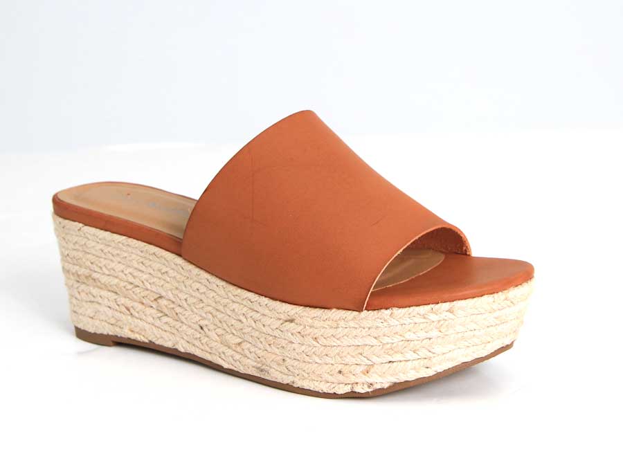 City Classified Platform Sandals for Women in Tan