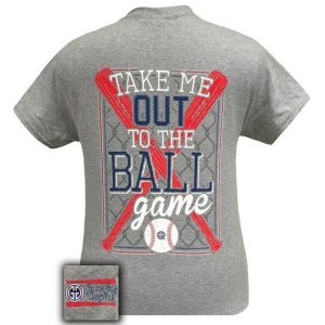 Girlie Girl Originals Take Me Out To The Ball Game Baseball T-Shirt