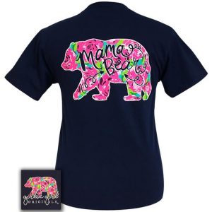 Girlie Girl Originals Floral Mama Bear T-Shirt