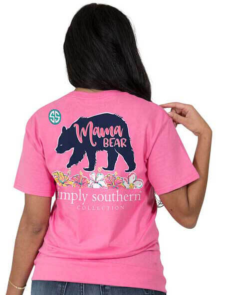 Simply Southern Preppy Collection Mama Bear Strawberry T-shirt