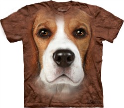 Beagle Shirt Tie Dye Dog Face T-shirt