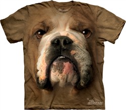 Bulldog Shirt  Tie Dye Adult Bull Dog T-shirt