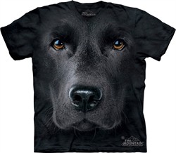 Black Lab Shirt Tie Dye Dog Face T-shirt
