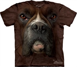 Boxer Shirt Tie Dye Dog Face T-shirt