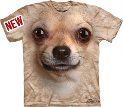 Chihuahua Shirt Tie Dye Dog Face T-shirt