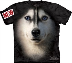 Siberian Husky Shirt Dog Face T-shirt 