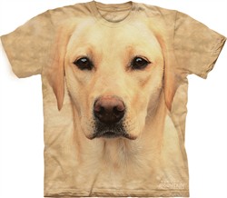 Yellow Lab Shirt Tie Dye Dog Portrait T-shirt