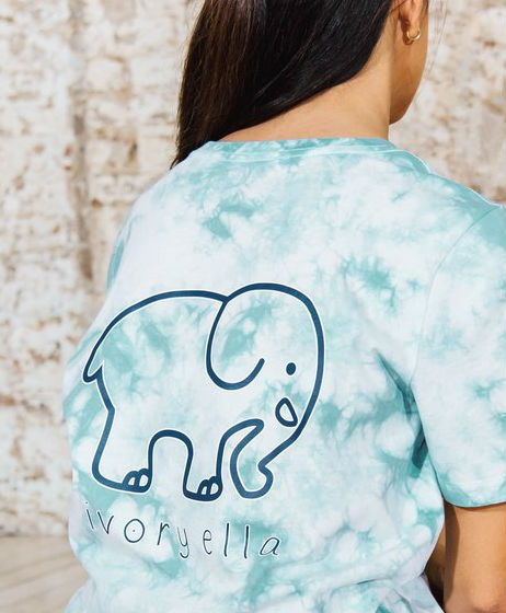 Ivory Ella Pistachio Cloud Tie Dye Ella Tee