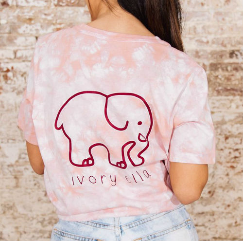 Ivory Ella Blossom Cloud Tie Dye Ella Tee