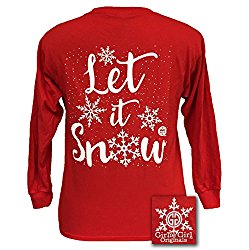 Girlie Girls Christmas Let It Snow Long Sleeve T-Shirt - Youth