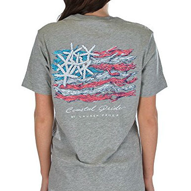 Lauren James Coastal Pride USA Flag - Short Sleeve