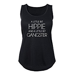 A Little Bit Hippie and A Little Bit Gangster  Womens Plus Size Tank Top