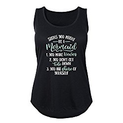 Signs You Might Be A Mermaid  Womens Plus Size Tank Top