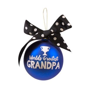 Worlds Greatest Grandpa - Cute Simply Southern Christmas Tree Holiday Ornaments