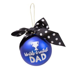 Worlds Greatest Dad - Cute Simply Southern Christmas Tree Holiday Ornaments