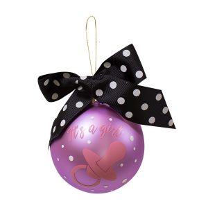 Its A Girl - Cute Simply Southern Christmas Tree Holiday Ornaments