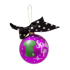 Nurse Scrub Life - Cute Simply Southern Christmas Tree Holiday Ornaments