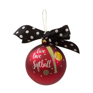 Softball - Cute Simply Southern Christmas Tree Holiday Ornaments