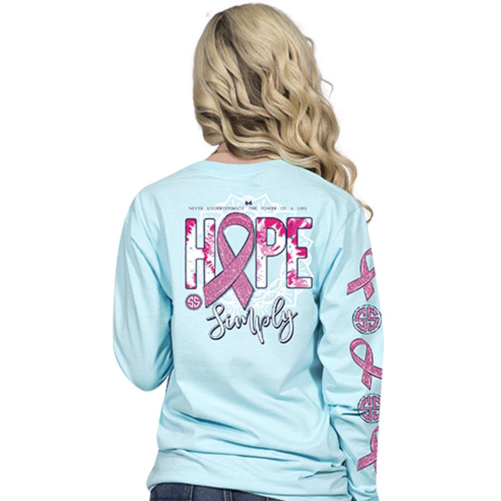 Simply Southern Breast Cancer T-Shirt - Never Underestimate The Power Of A Girl