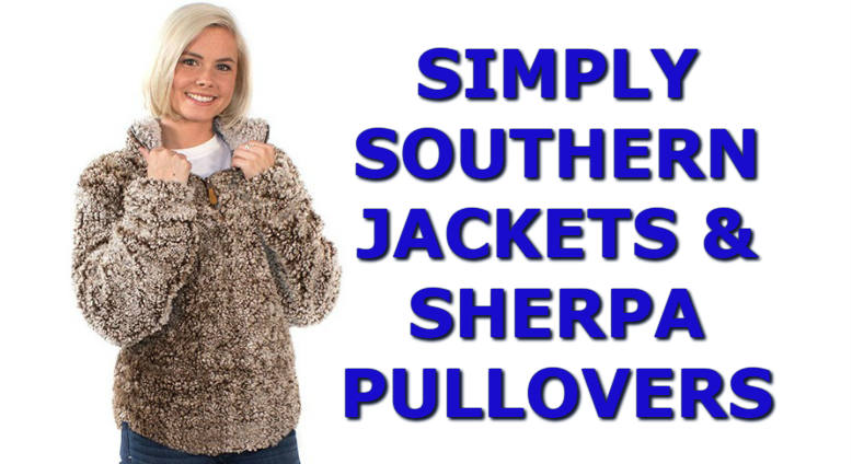 simply southern sherpa zip up