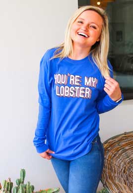 Jadelynn Brooke Long Sleeve Women T-Shirt My Lobster Tee