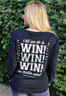 Jadelynn Brooke Long Sleeve Women T-Shirt All We Do Is Win 