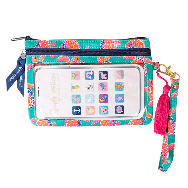 Simply Southern Preppy Phone Wristlet Daily Essentials For 2018 - Turtle