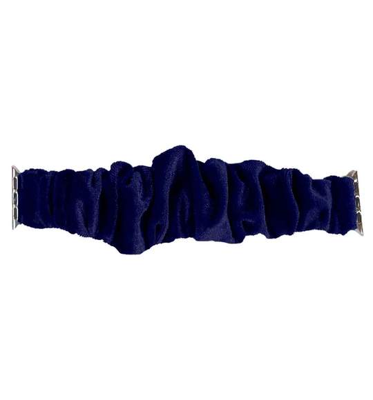 Simply Southern Velvet Scrunchie Watch Band in Dark Blue