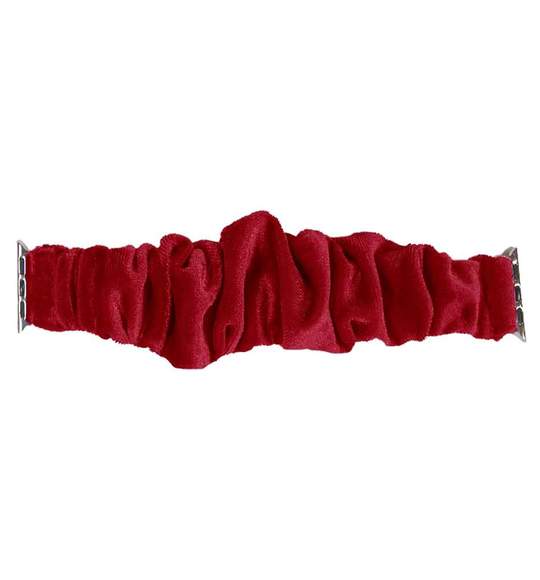 Simply Southern Velvet Scrunchie Watch Band in Deep Red