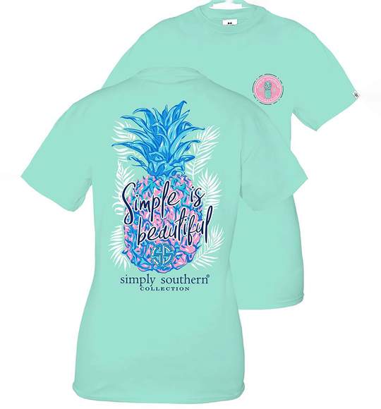 Simply Southern Youth T-Shirt - Pineapple - Simple Is Beautiful