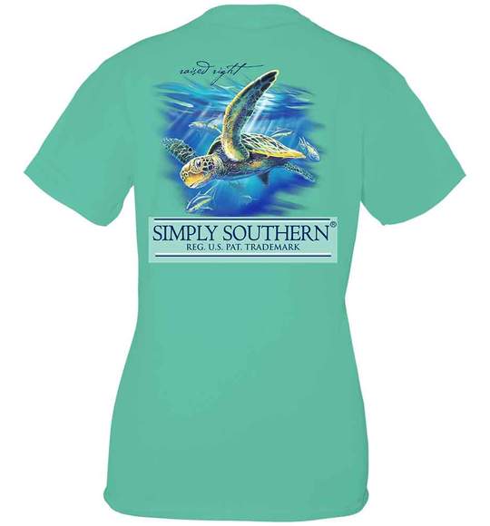 Simply Southern Youth T-Shirt - Turtle Deep Sea - Green Sea