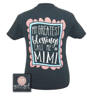 Girlie Girl My Greatest Blessings Call Me Mimi T-Shirt Tee