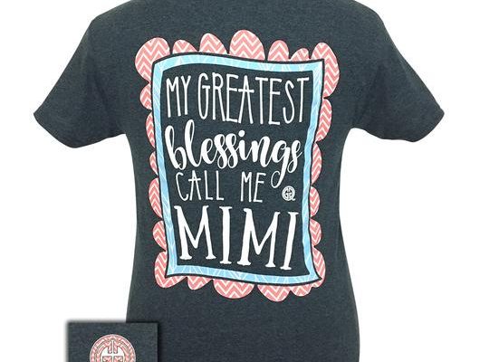 Girlie Girl My Greatest Blessings Call Me Mimi T-Shirt Tee
