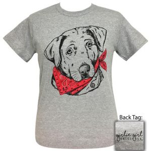 Girlie Girl Originals Paisley Bandana Lab Sport Grey T-Shirt