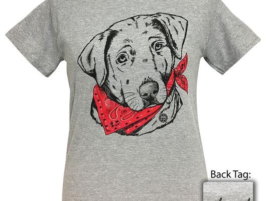 Girlie Girl Originals Paisley Bandana Lab Sport Grey T-Shirt Tee