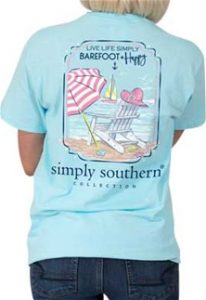 Simply Southern Barefoot and Happy T-shirt