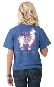 Simply Southern Be You Tiful Llama Short Sleeve T-shirt