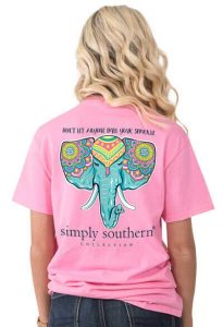 Simply Southern Tees Don't Let Anyone Dull Your Sparkle Elephant T-shirt