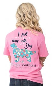 Simply Southern Preppy Tees Hang With My Dog T-Shirts