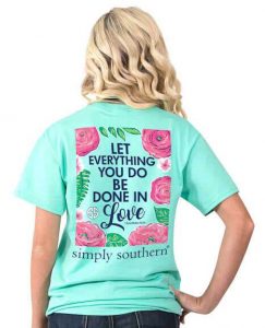 Simply Southern Preppy Tees Done In Love T-shirt