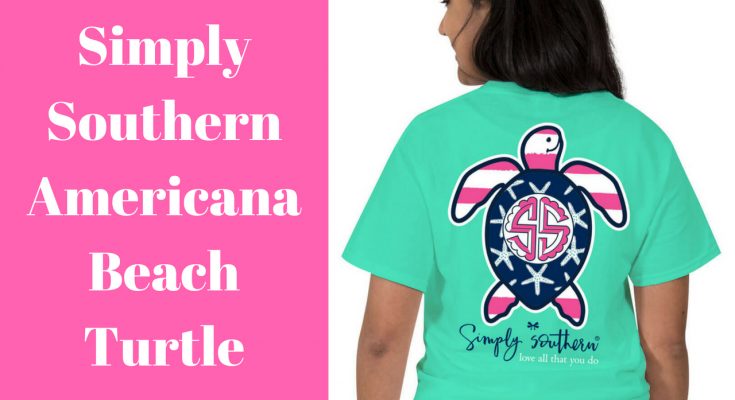 Simply Southern Americana Beach Turtle T-Shirt - My Southern Tee Shirts
