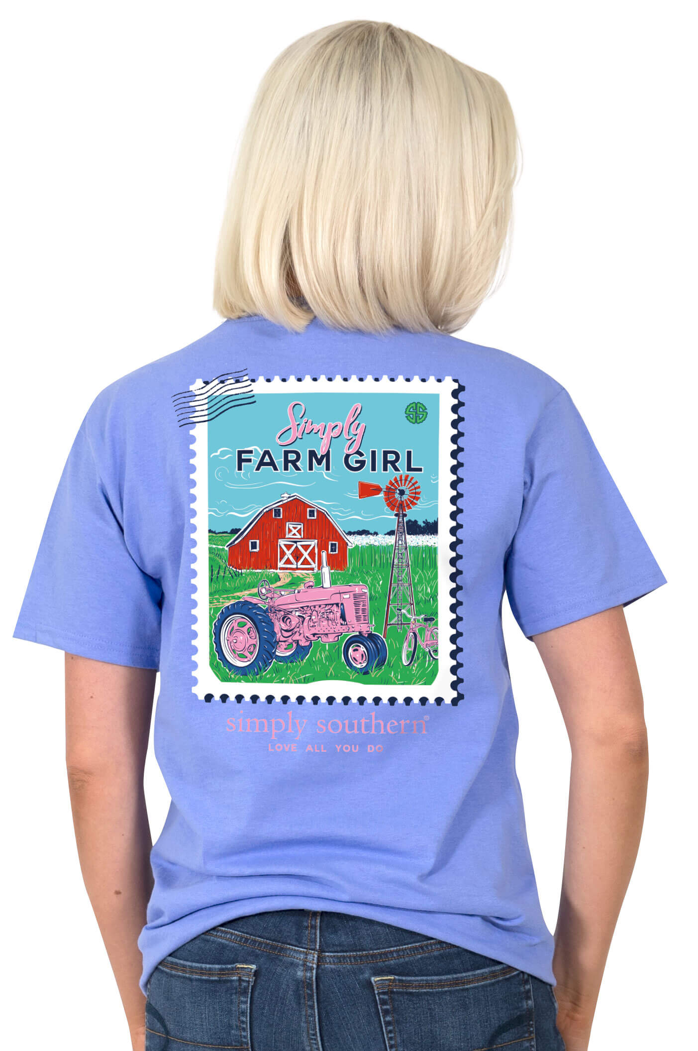 Simply Southern Farm Girl Love All You Do T-Shirt