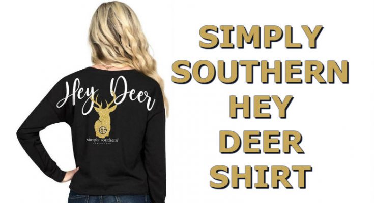 Hey Deer Simply Southern Cute Long Sleeve Cropped T-Shirt For 2018