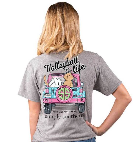 Volleyball Is Life – Simply Southern Jeep Shirts