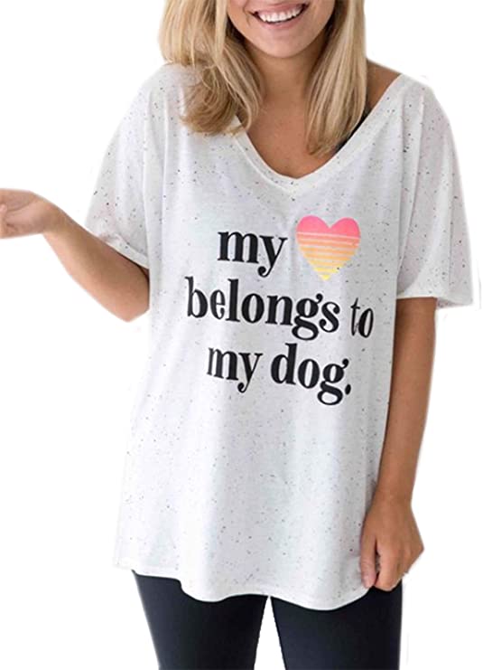 Jadelynn Brooke Women T-Shirt - My Heart Belongs To My Dog