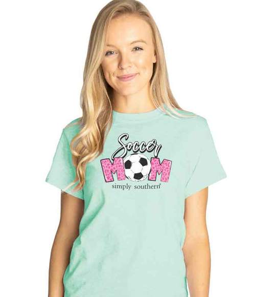 Simply Southern Women T-Shirt - Soccer Mom - Always Be Your Biggest Fan
